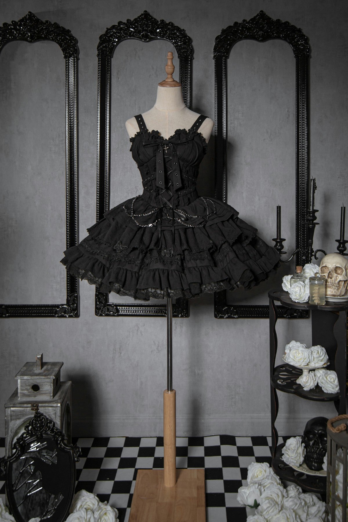 Lolita Gothic Sweet Short JSK Dress LG1058
