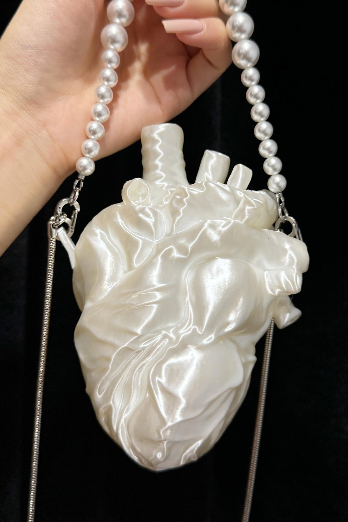 3D‑Printed Anatomical Heart Crossbody Bag Gothic Purse