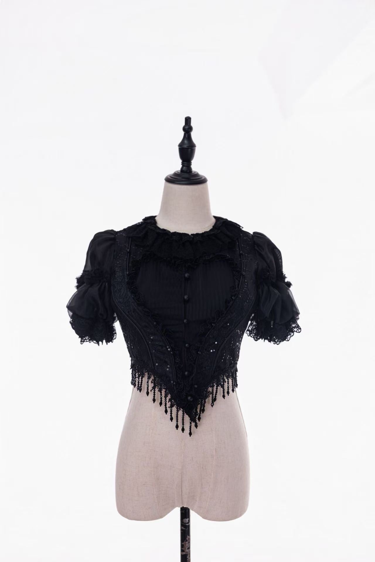 Hunting Strawberry Velvet Gothic Sweet Lolita Dress SK & Jacket Set