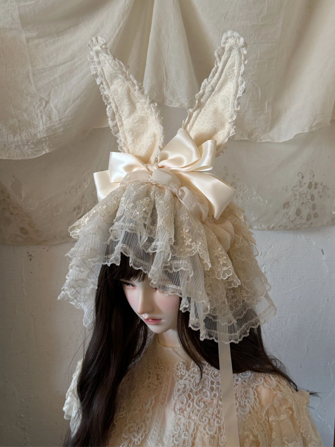 Strawberry Bunny Lolita Original Sweet Style Whipped Cream Dress