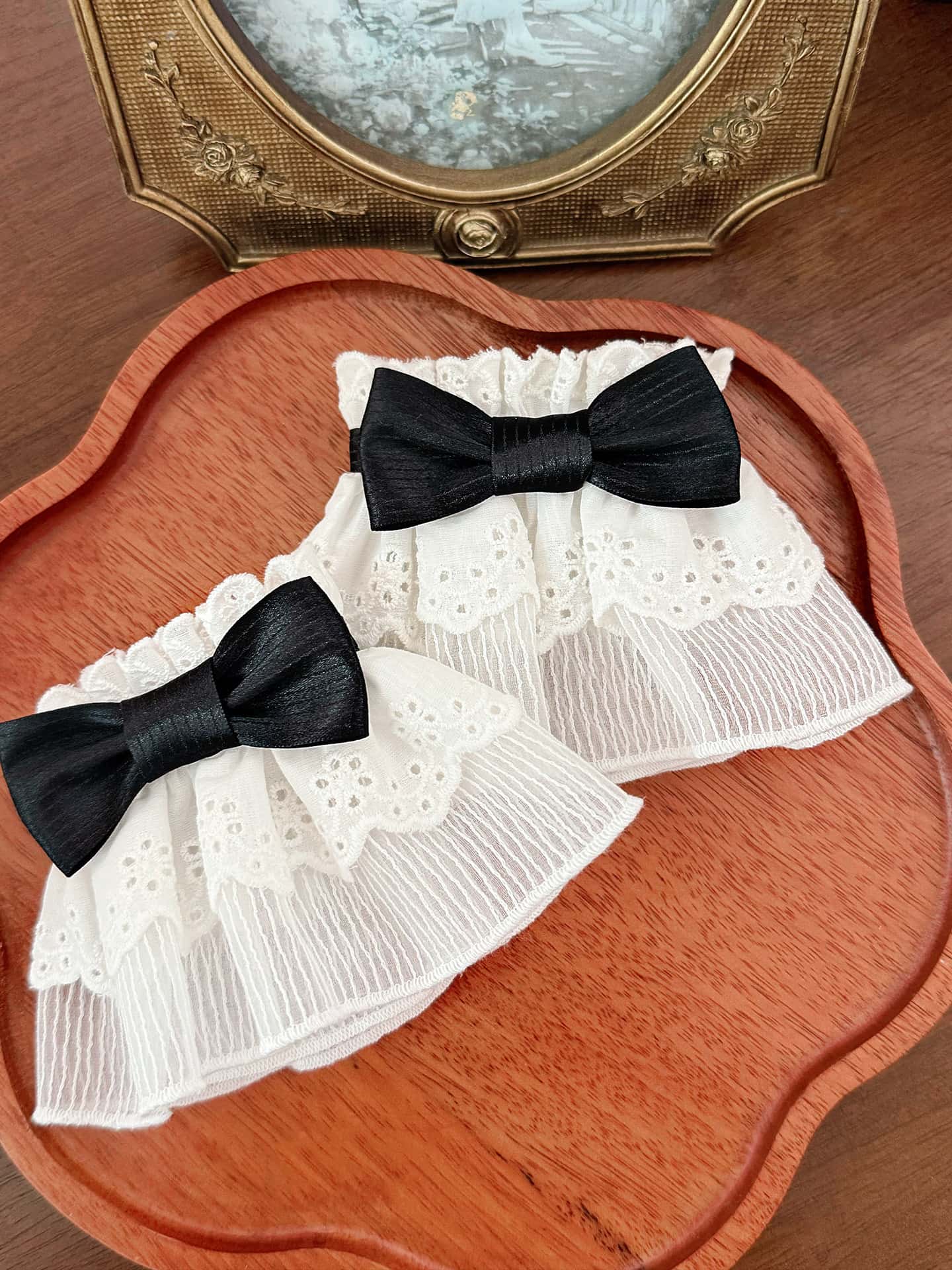 Vintage Polka Dot Lolita Halter Black & White OP Dress