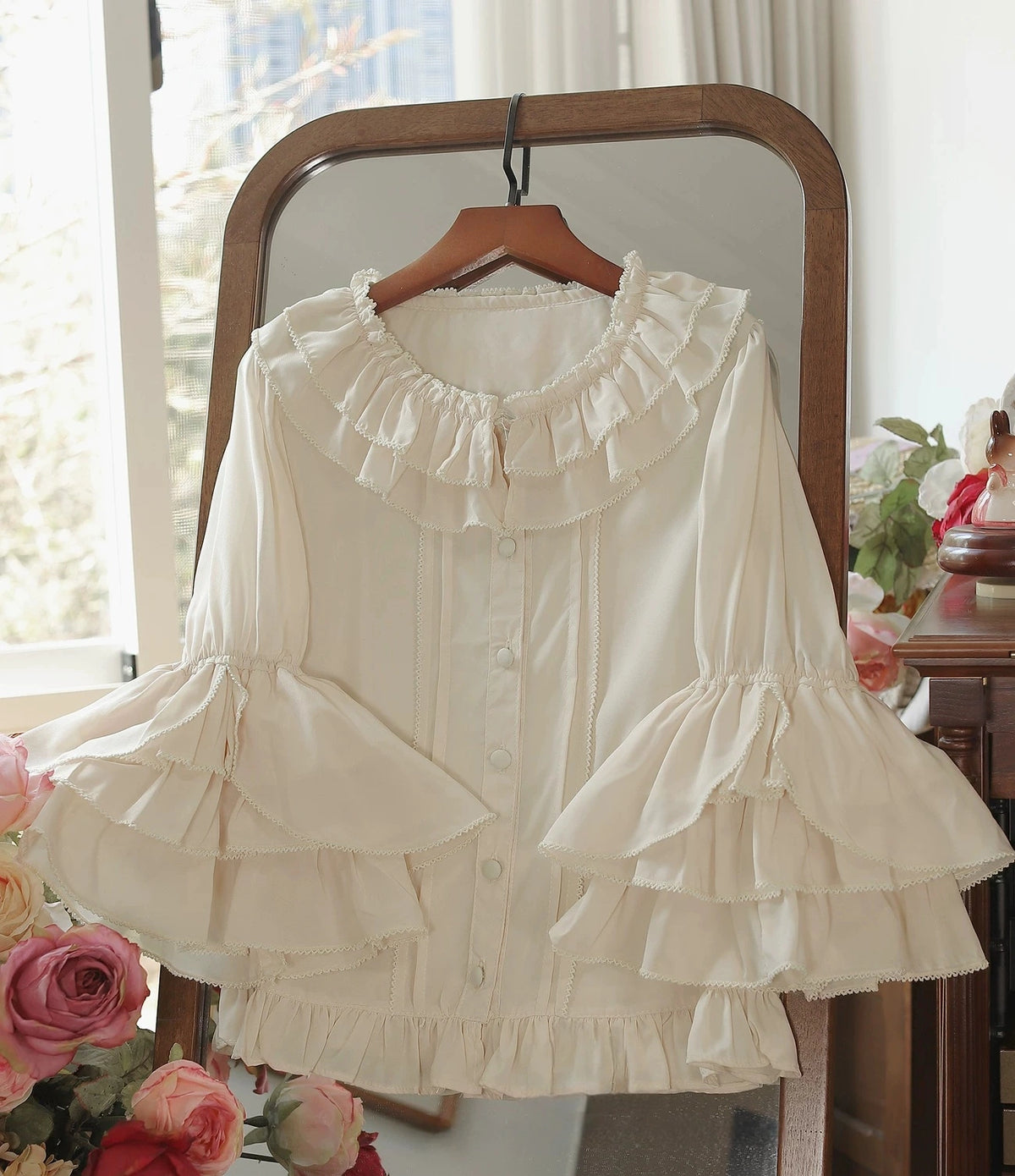 Summer Breeze 2.0 Ruffle Collar Princess Sleeve Lolita Blouse