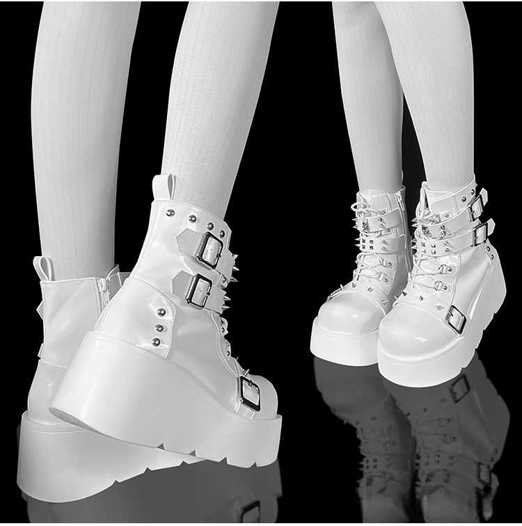 Skull Party Punk Martin Boots