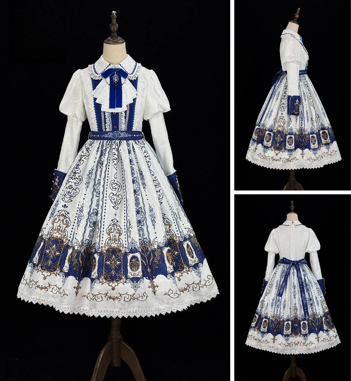 Blood Night Lamplighter Gothic Vintage Lolita OP Dress & SK Skirt