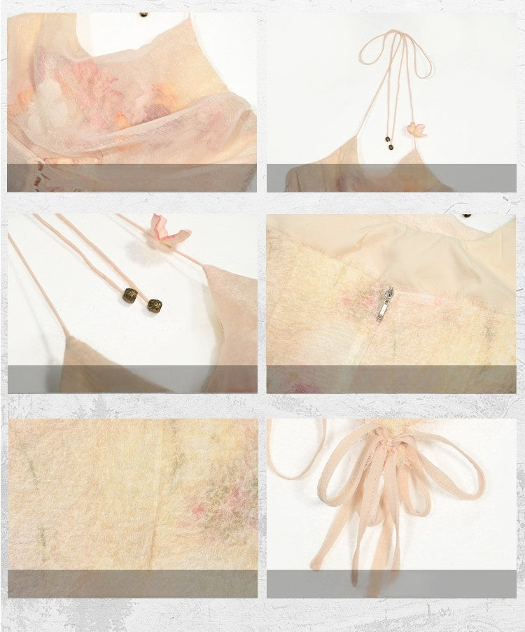 Forest Spirit Mori Style Top & Skirt Set