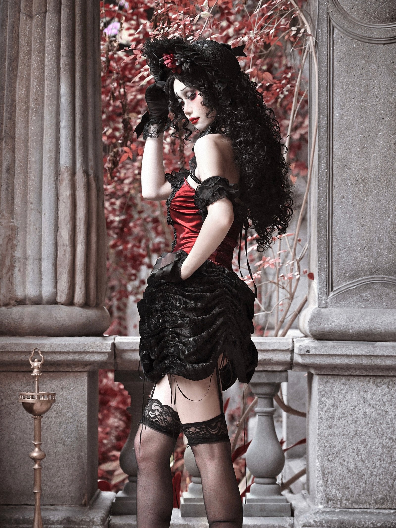 Duchess Gothic Spider Web Dress