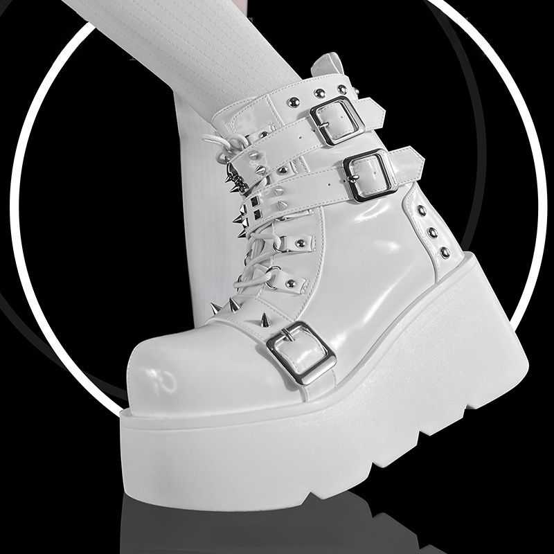 Skull Party Punk Martin Boots