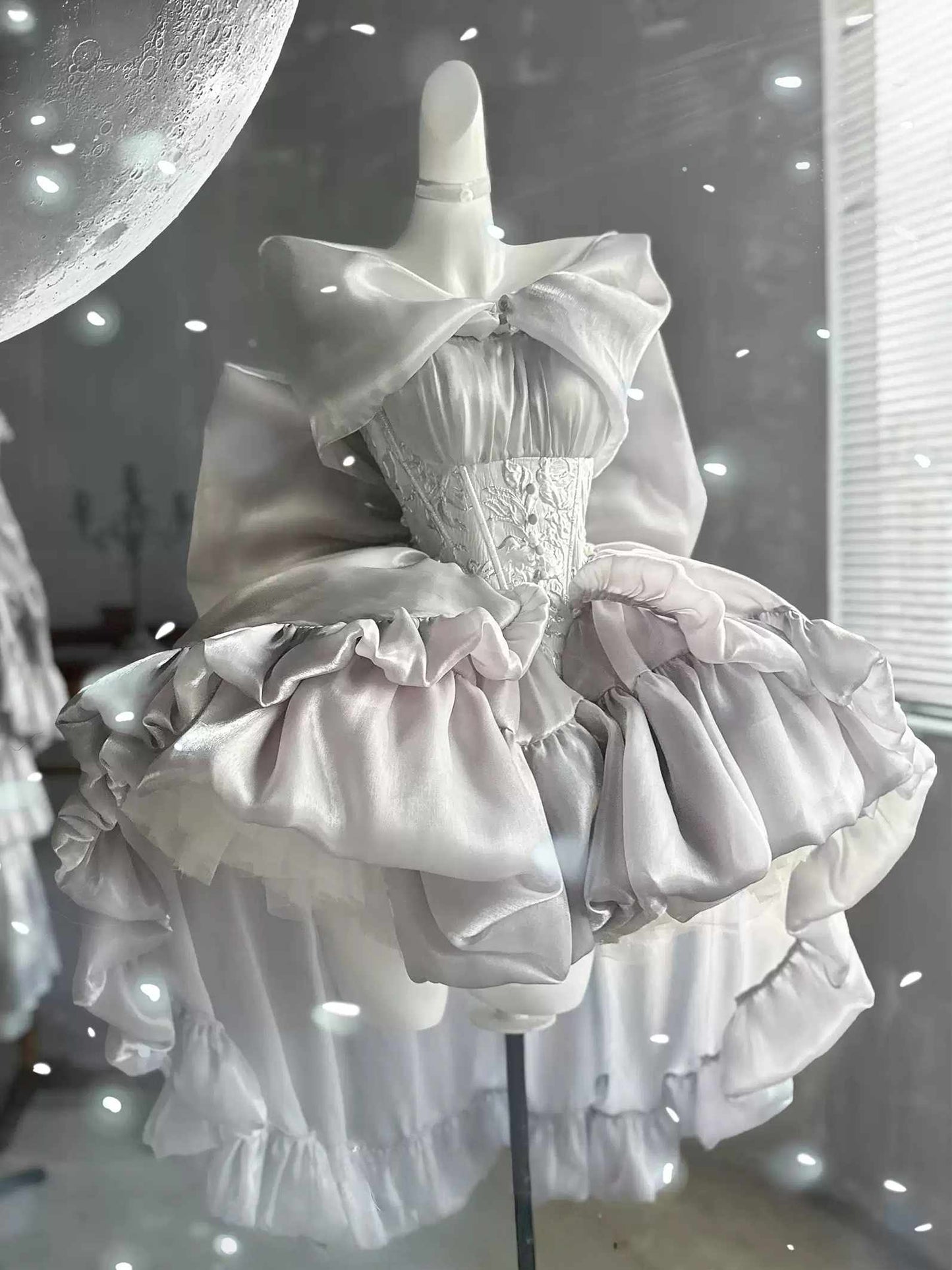 Lolita Silver White Princess Dress LC1013