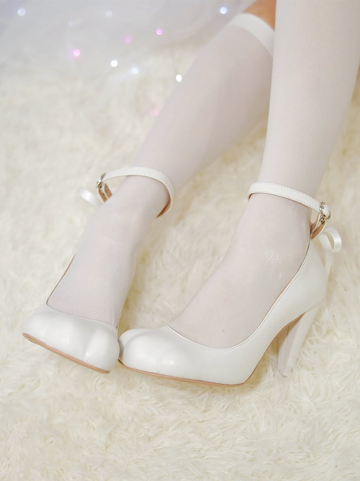 Kitten‑Paw French Ballet‑Style Lolita Mary‑Jane High‑Heeled Shoes