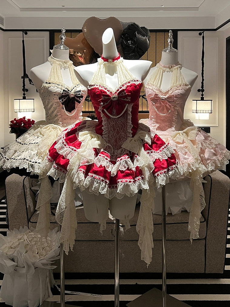 Sweet Girly Christmas Party Dress