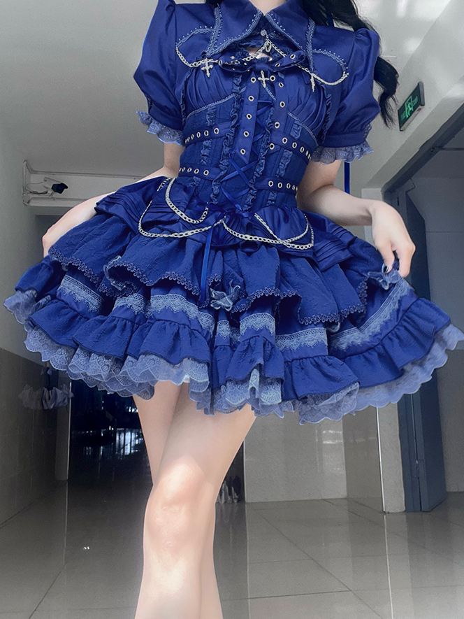 Lolita Harajuku Gothic JSK Dress (6 Colors) LG1 LS1017