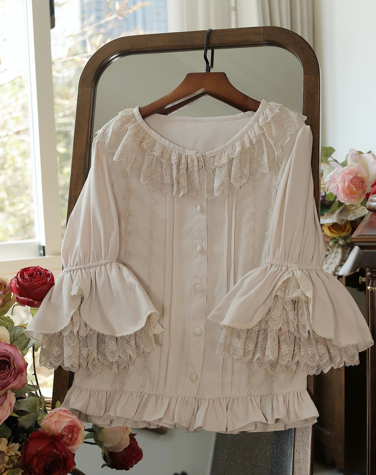 Summer Breeze 2.0 Ruffle Collar Princess Sleeve Lolita Blouse