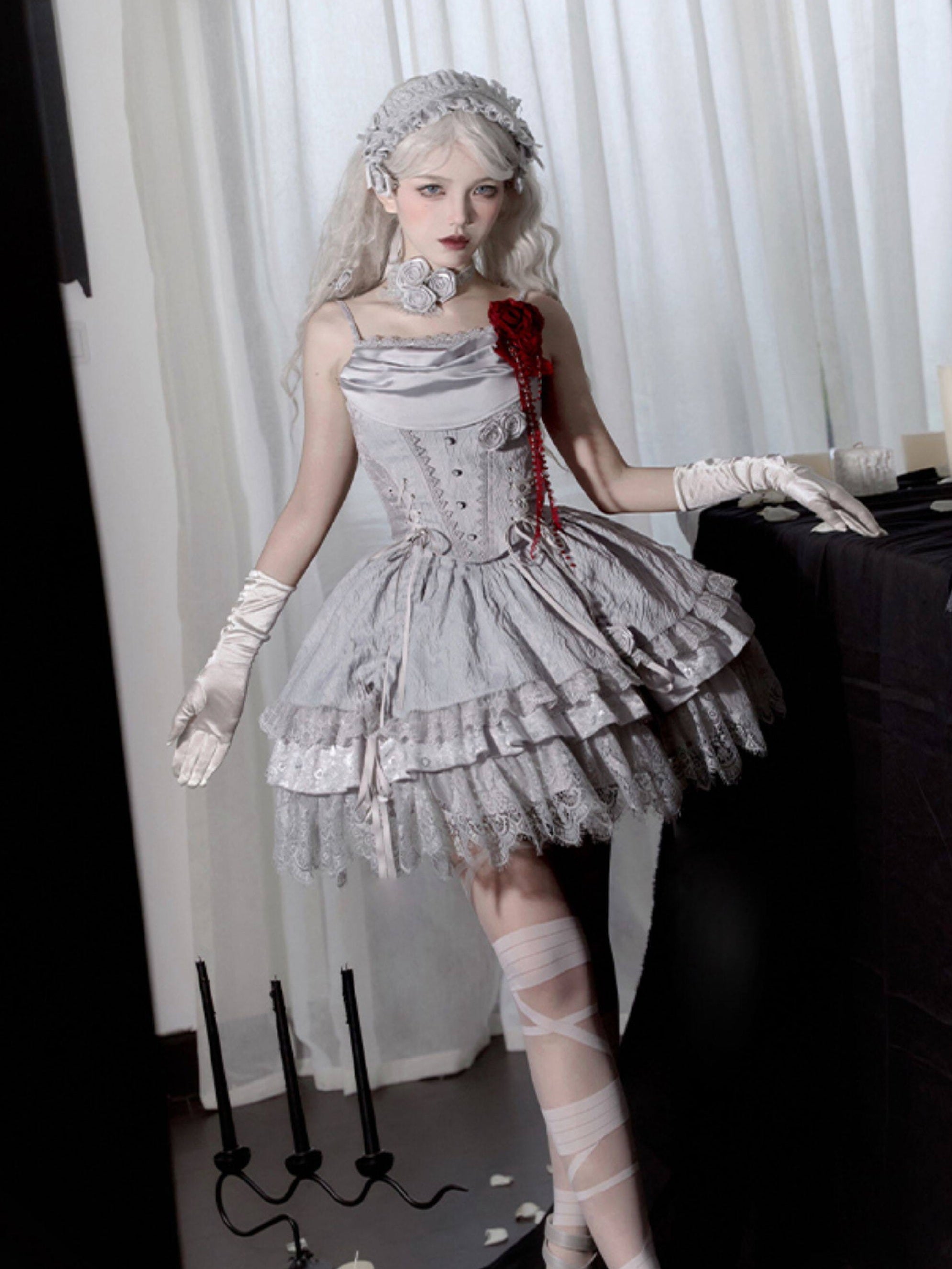 Twilight Lolita Gothic Corset & SK Set