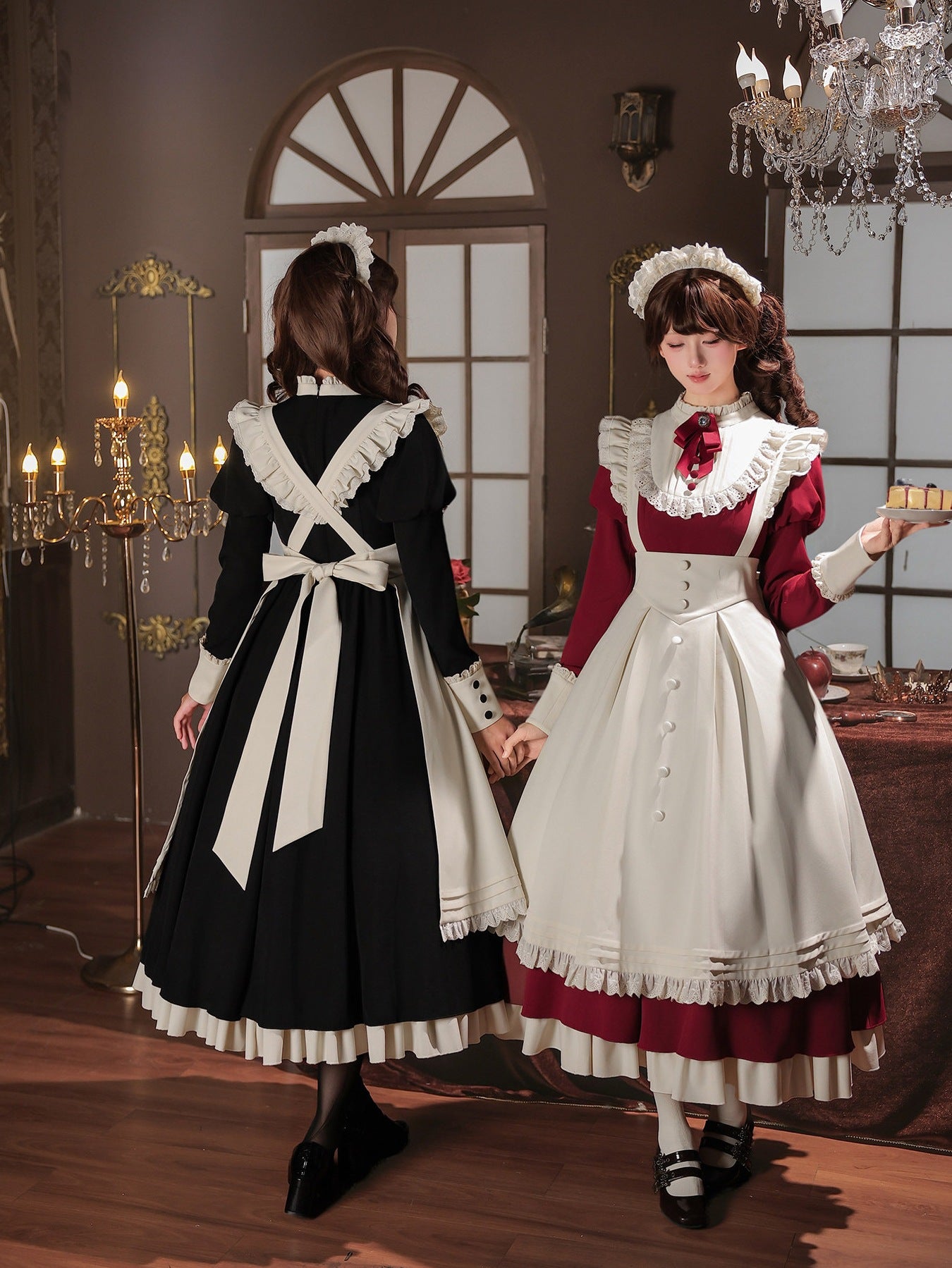 Miss Rita Elegant Maid‑Style Stand‑Collar Lolita OP Dress
