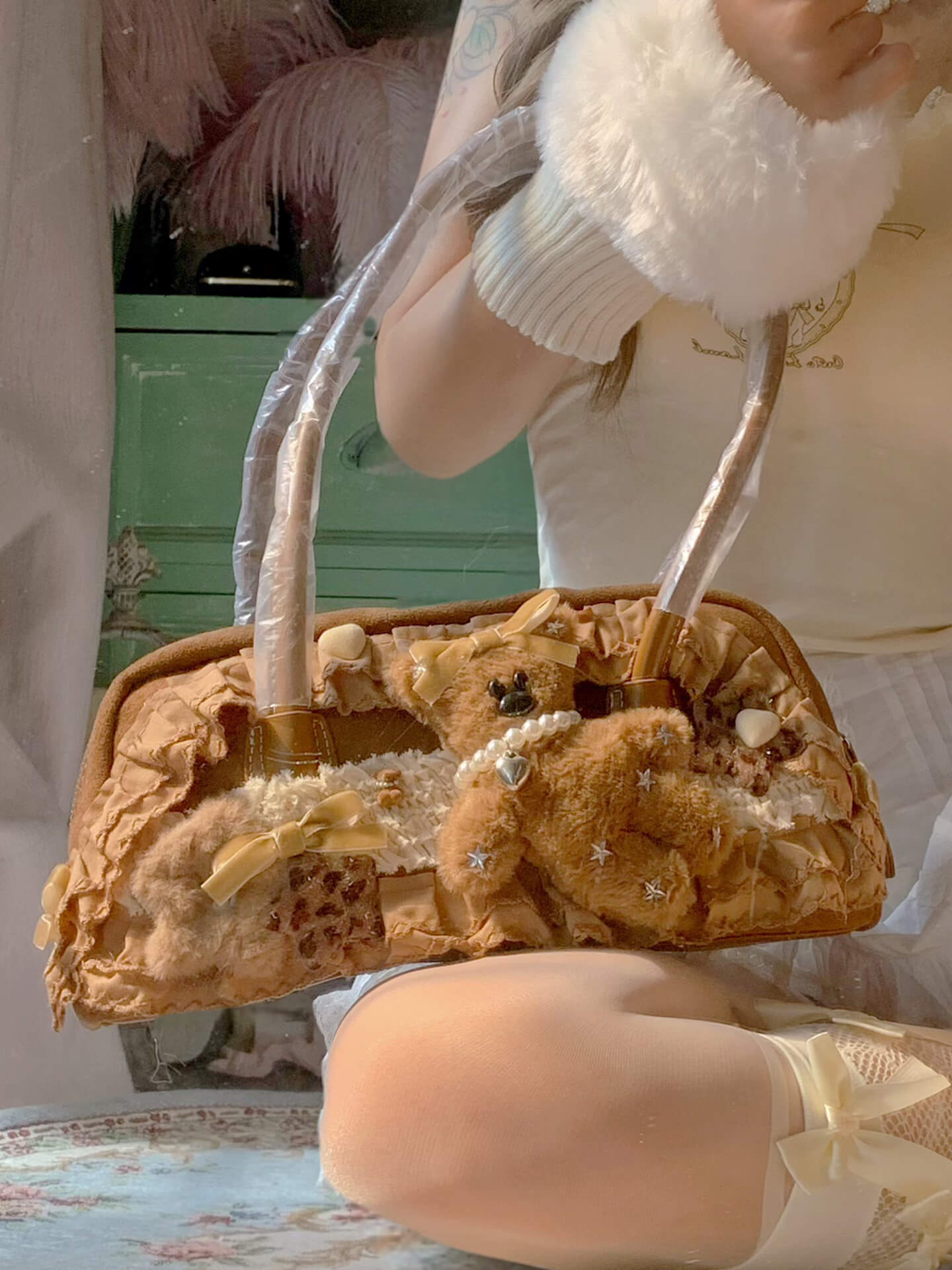 Lolita Sweet Cute Bear Plush Bag LE8010
