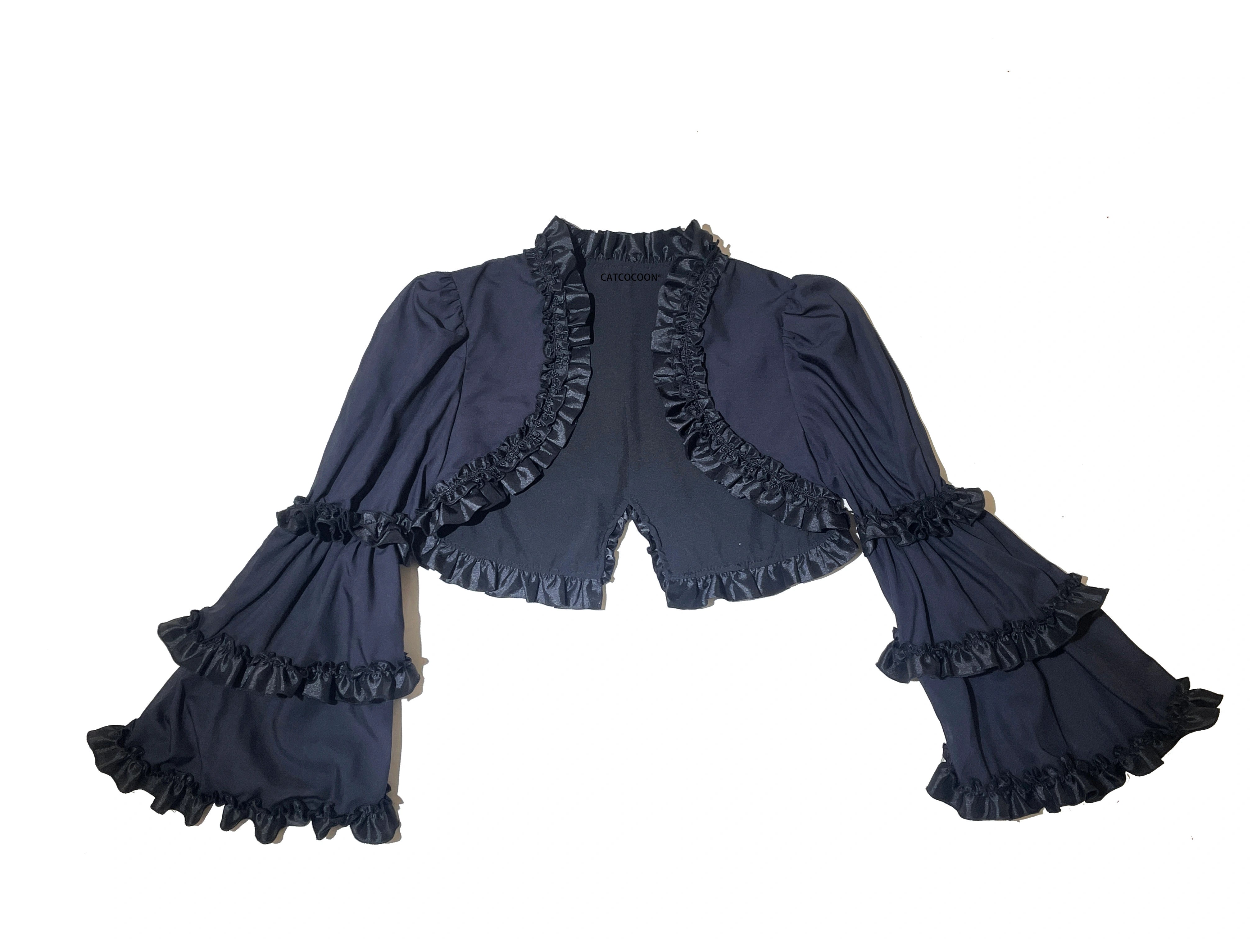Lace Cross Gothic Lolita JSK Black Set
