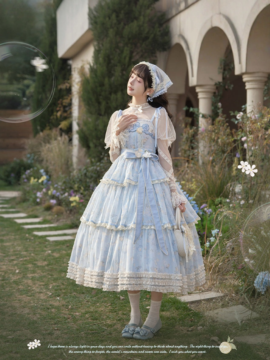 Lemon Soda Lolita JSK Long Dress Set