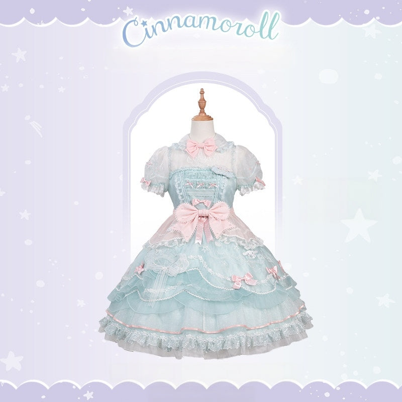 Cinnamoroll Ocean Theme Collaboration Series Lolita Green JSK & OP Set