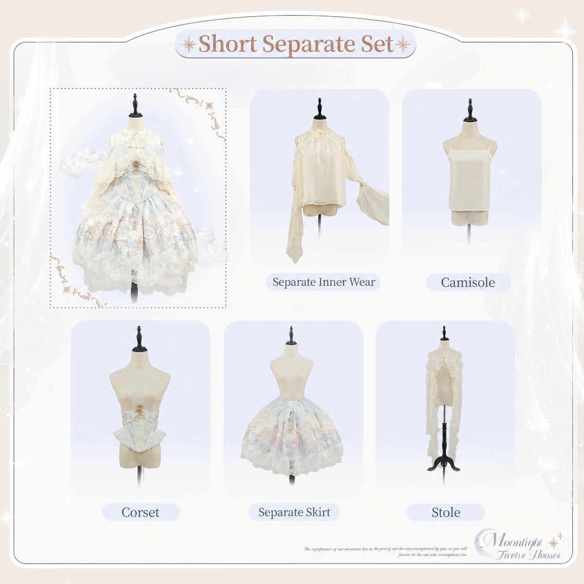 Moon‑Veil Zodiac Elegant Retro Ancient‑Greek Lolita JSK Dress