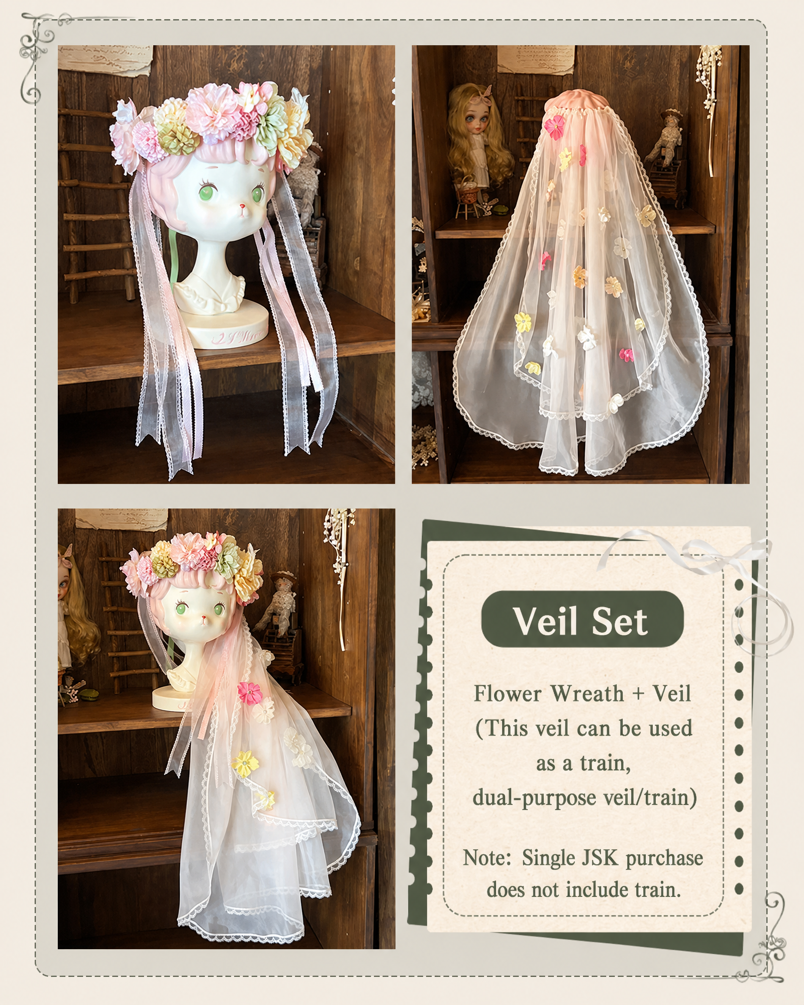 Blossom Summer Sweet Ballet Lolita Floral JSK Set