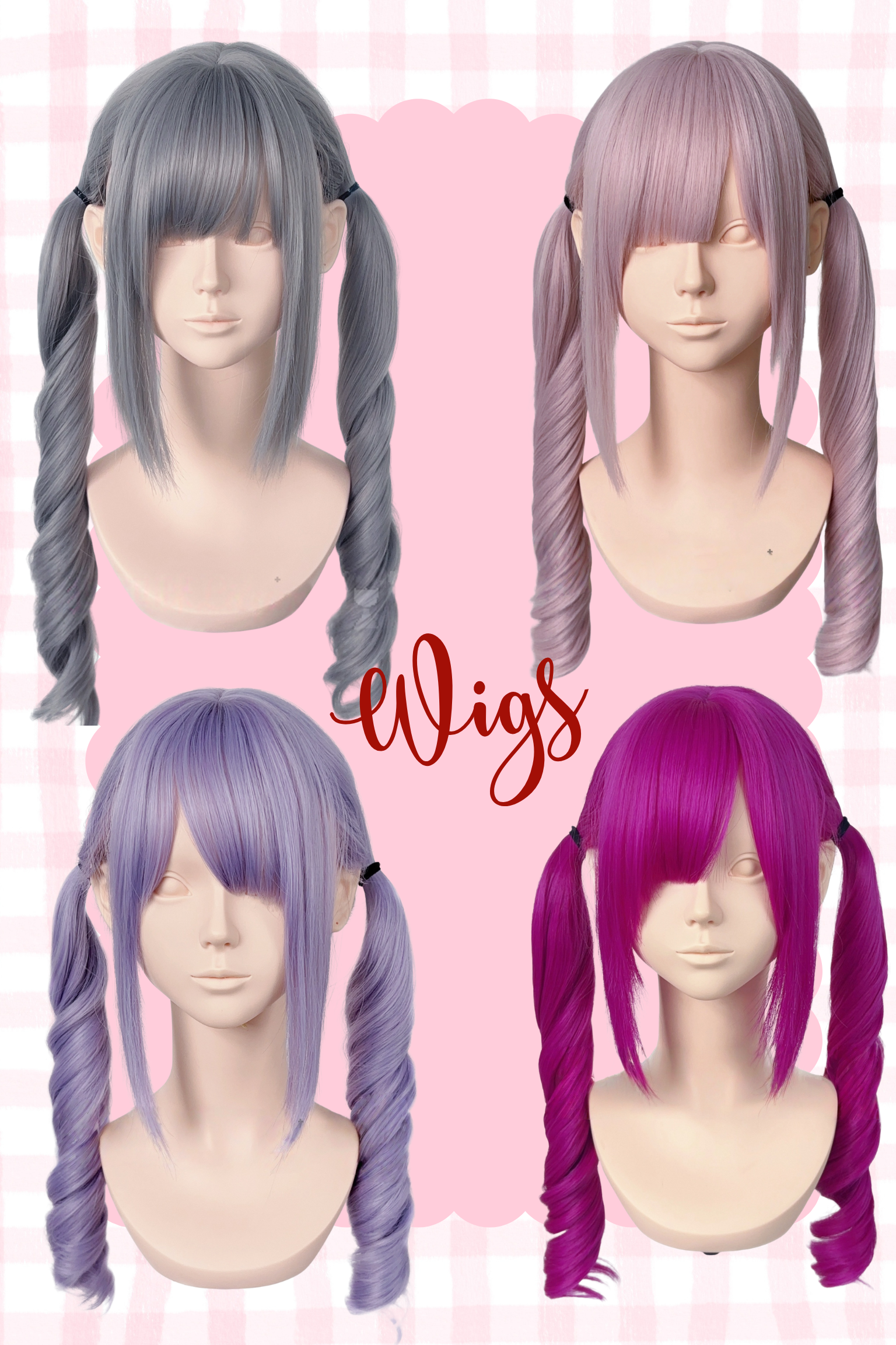 J-Fashion Kawaii Wavy Twin Tail Wig