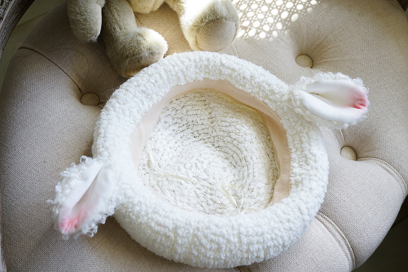 Lolita Sweet Fluffy Lamb Ear Beret Hat LA1012