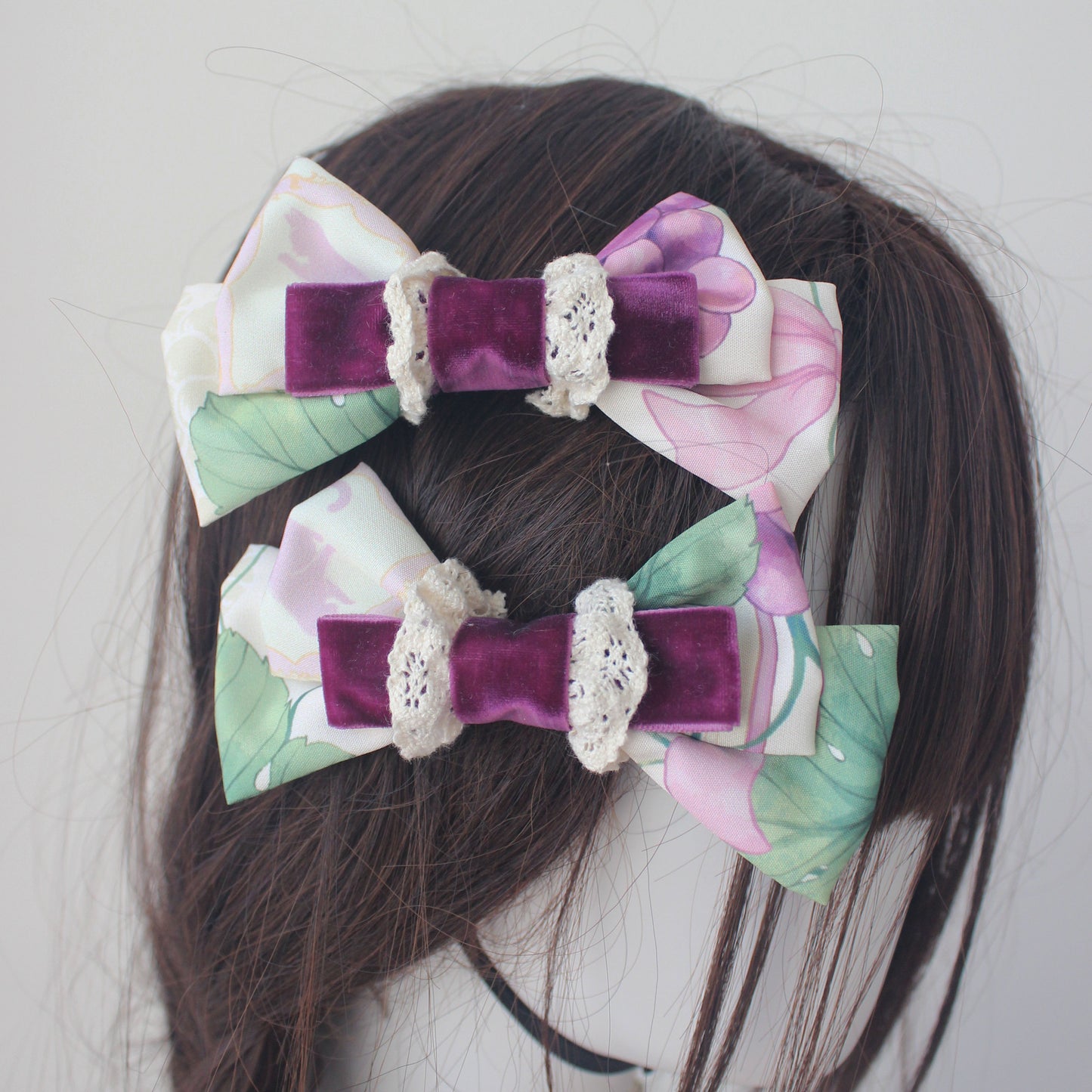 Lolita Purple Grape Theme Mini Hat Hair Clip LE1001