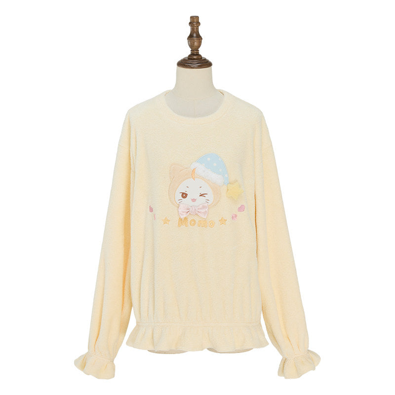 Sweet Wish Good Night Sweet Dreams Lolita Loungewear Top & Pants Set