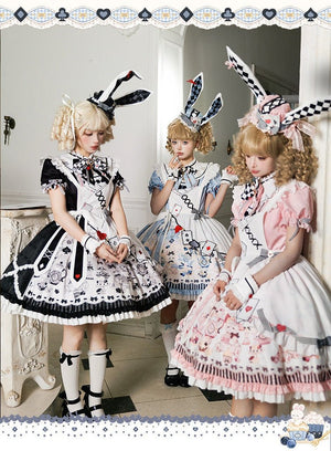 Alice Lolita Black OP Dress 1298 - LolitaEraBlack OPSAlice Lolita Black OP Dress 1298