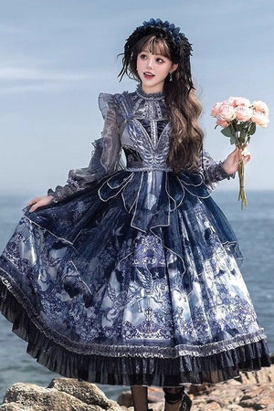 Angel Garden Classic Lolita JSK 1227 - LolitaEraFull SetSAngel Garden Classic Lolita JSK 1227