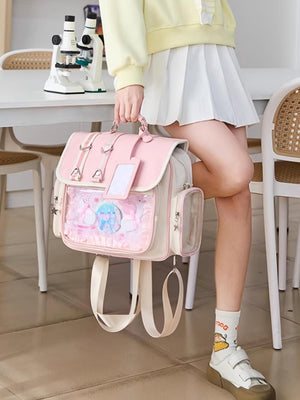 Anime Pastel Sky Foam Large Capacity Ita - Bag - LolitaEraBrownAnime Pastel Sky Foam Large Capacity Ita - Bag