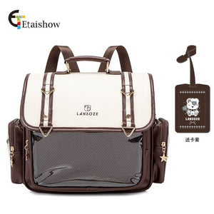 Anime Pastel Sky Foam Large Capacity Ita - Bag - LolitaEraBrownAnime Pastel Sky Foam Large Capacity Ita - Bag