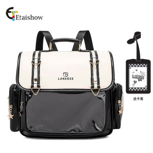 Anime Pastel Sky Foam Large Capacity Ita - Bag - LolitaEraBlack 2Anime Pastel Sky Foam Large Capacity Ita - Bag