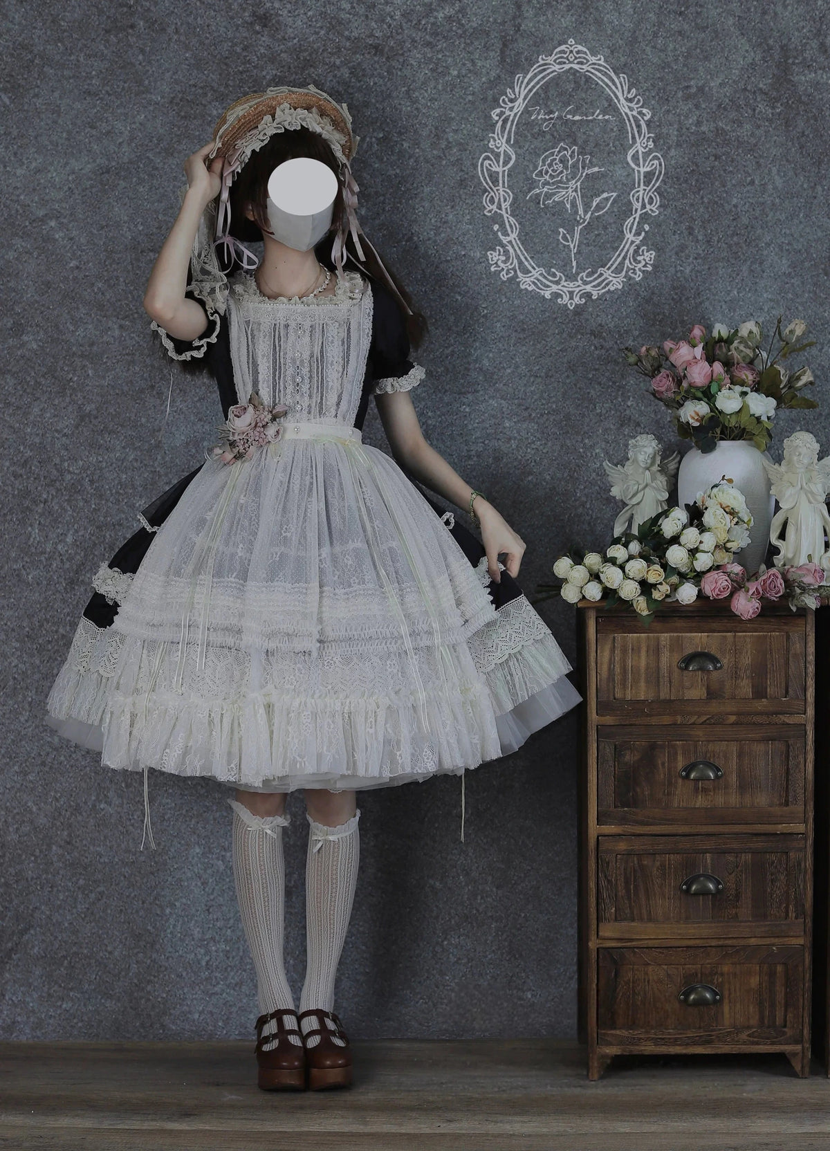 Antique Ball 3.0 Lolita Elegant French Style Maiden Short Sleeve OP Dress - LolitaEra