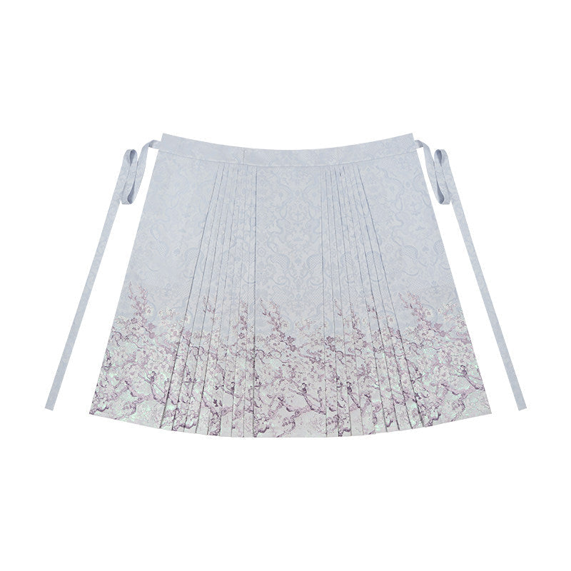 Apricot Blossom Shadow Purple & Black Hanfu Lolita JSK Set - LolitaEra