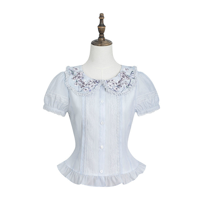 Apricot Blossom Shadow Purple & Black Hanfu Lolita JSK Set - LolitaEra