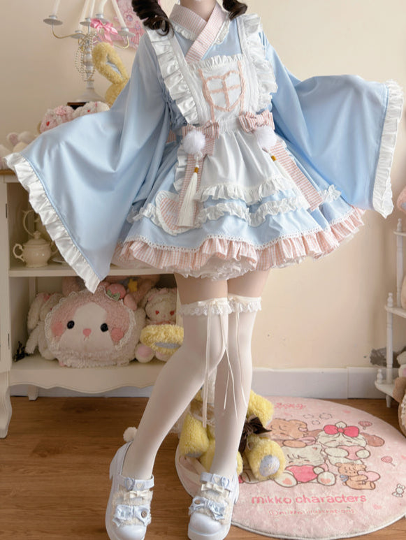 Lolita Sweet Kawaii Maid Dress (4 color)LE1046
