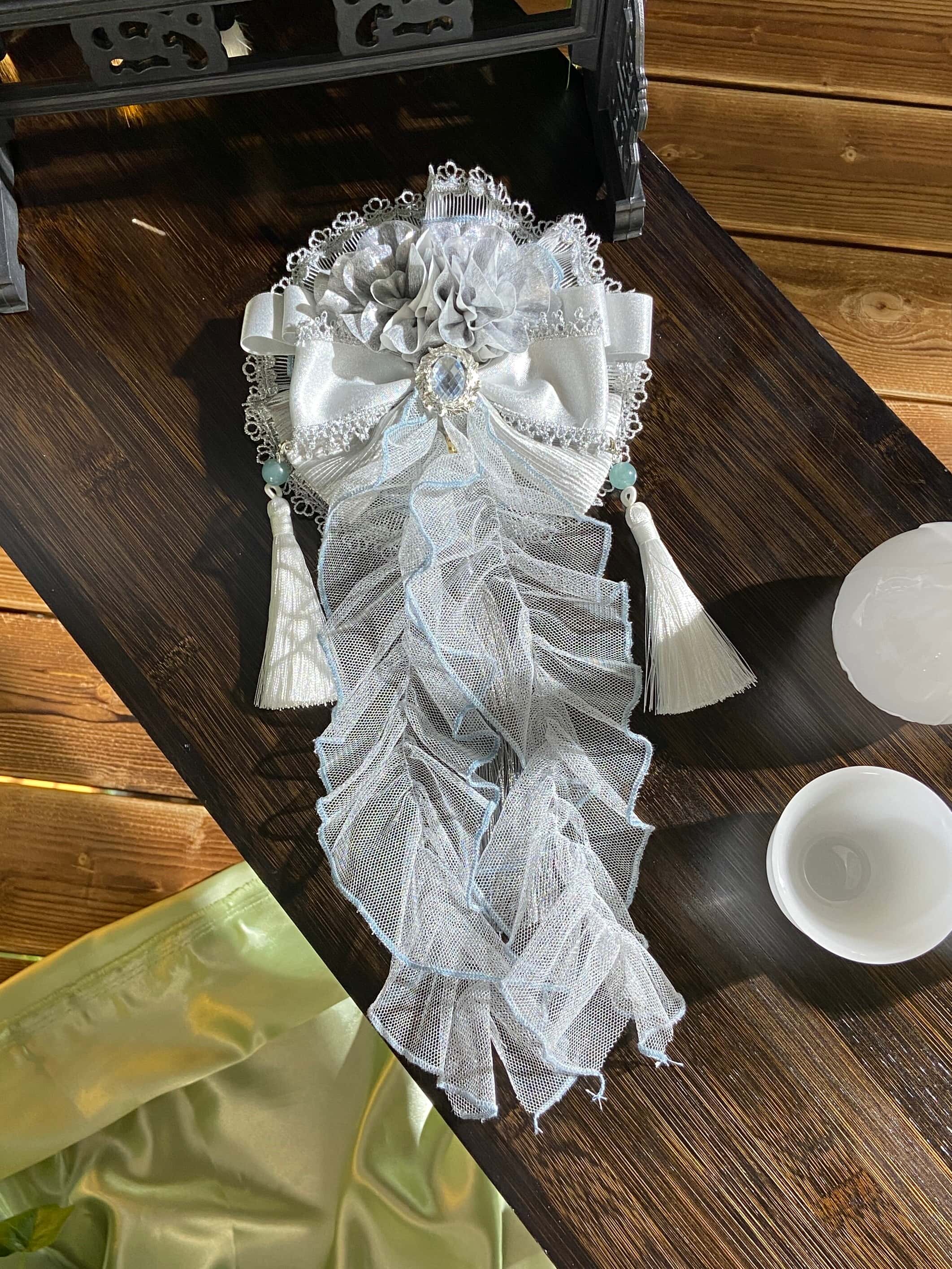 Candle Dragon Spirit Lolita Fantasy White JSK Dress Set