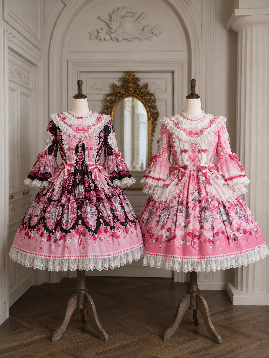 Nutcracker x Barbie Collab Original Lolita Elegant Printed OP Dress