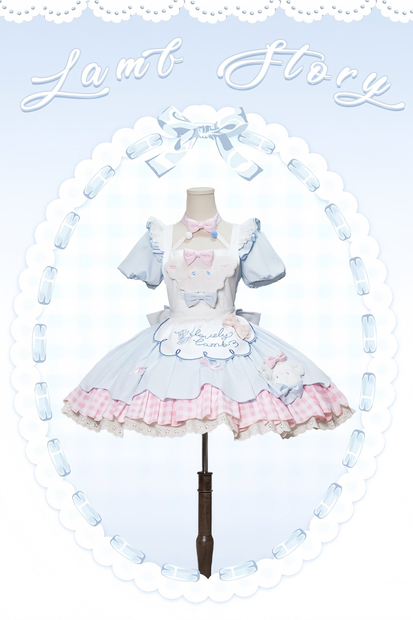 Baa Baa Story Lolita Puff Sleeve OP Dress - LolitaEra