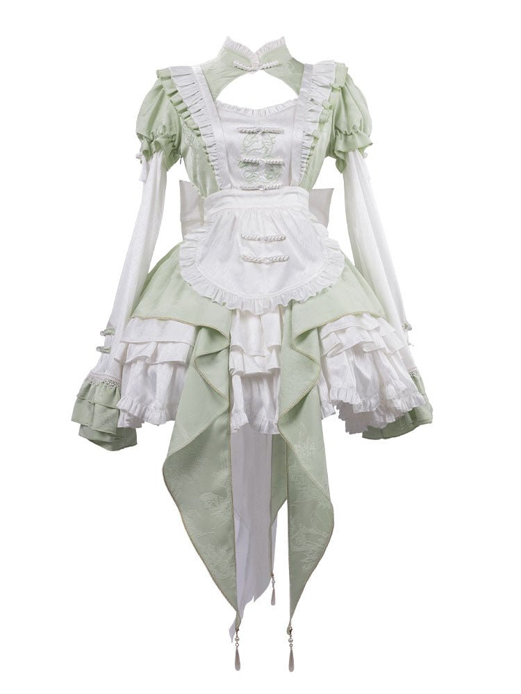Bamboo Melody Lolita OP Set - LolitaEra