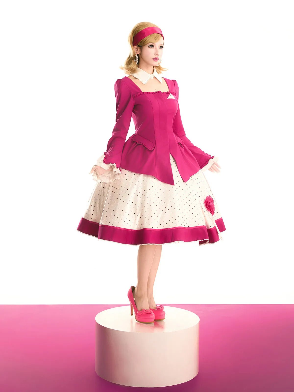 Beautiful Covenant American Vintage Lolita Pink Suit Set - LolitaEra