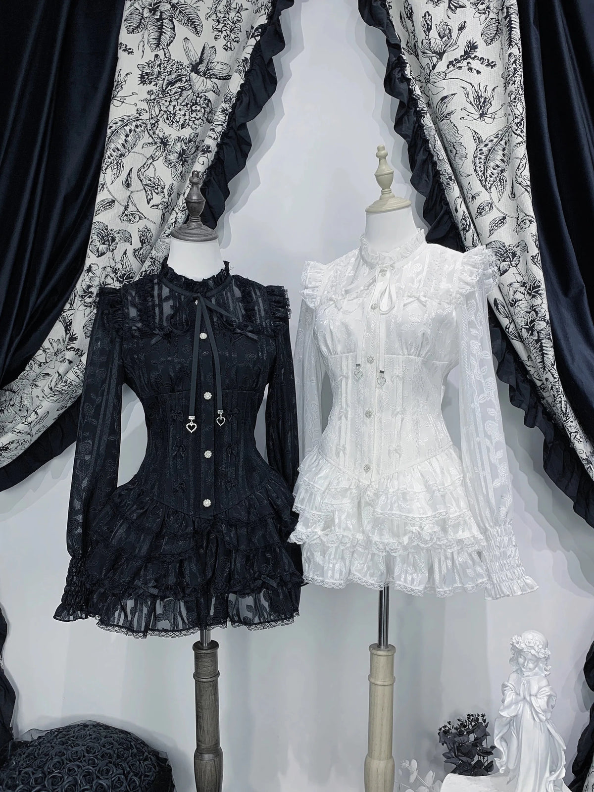 Bible of Roses J-Style Lolita Long Sleeve Top & Bloomers Set - LolitaEra