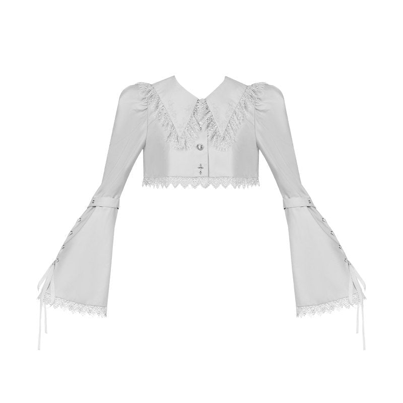 Bionic humanoid Lolita Short SK Set - LolitaEraBell Sleeve Short CoatSBionic humanoid Lolita Short SK Set