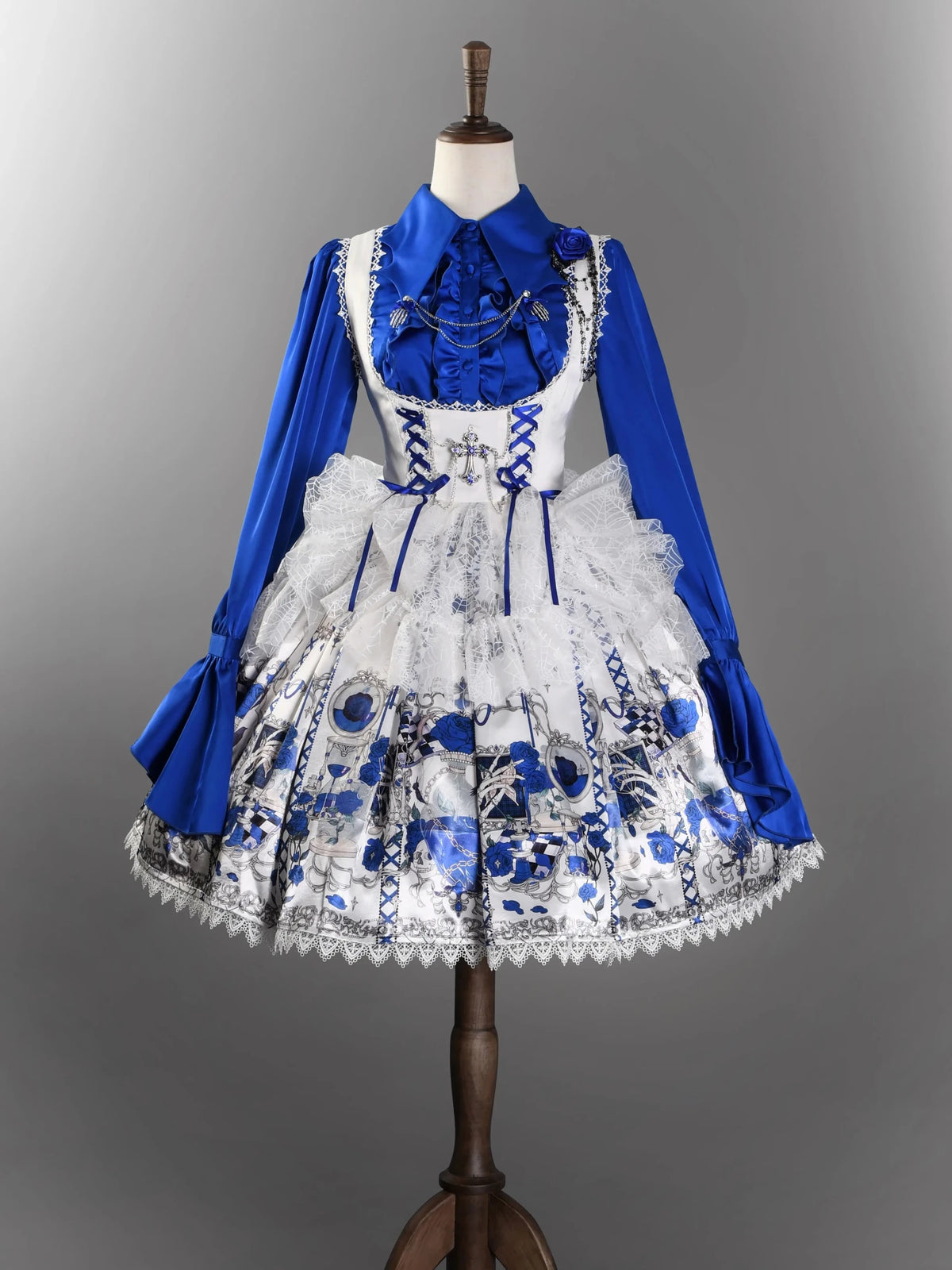 Blood Laboratory Gothic Dark Lolita JSK Corset Dress - LolitaEra