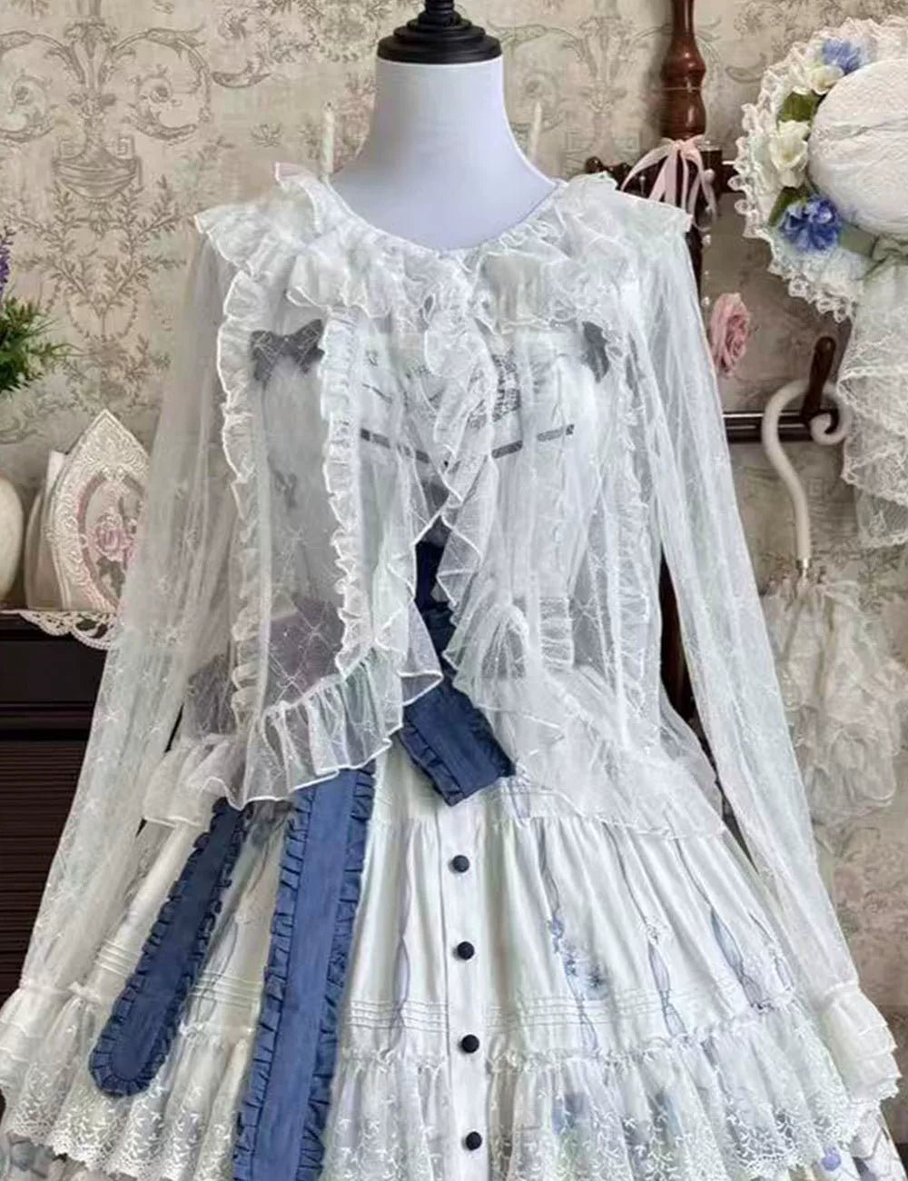Blue Kite Lolita JSK Dress and Accessories Series - LolitaEra