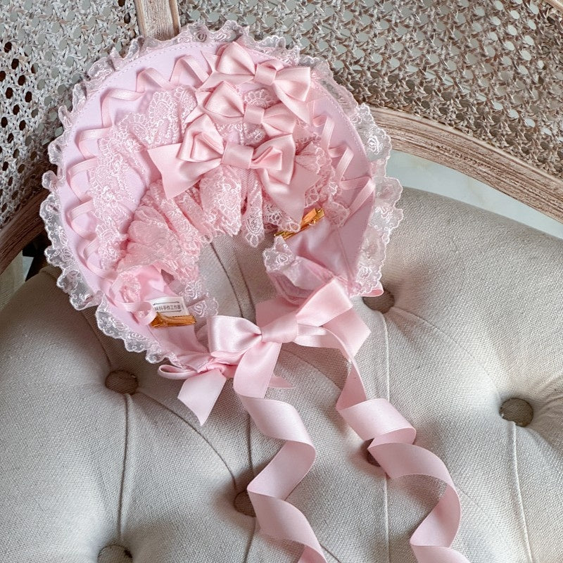 Lolita Gothic Lace Bonnet