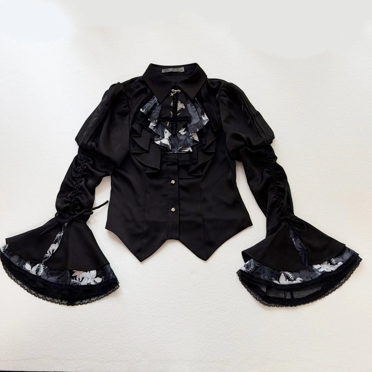 Bone Iris Gothic Dark Lolita JSK Dress - LolitaEra
