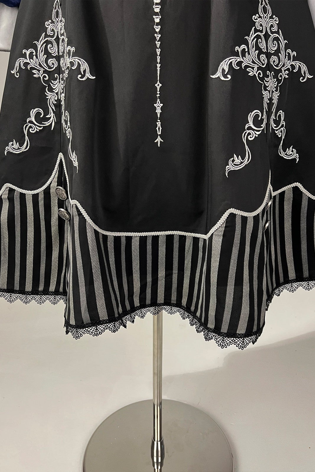 Bone Whisper Gothic Dark OP Set - LolitaEraTop + Dress(Set Special Offer)BlackSBone Whisper Gothic Dark OP Set