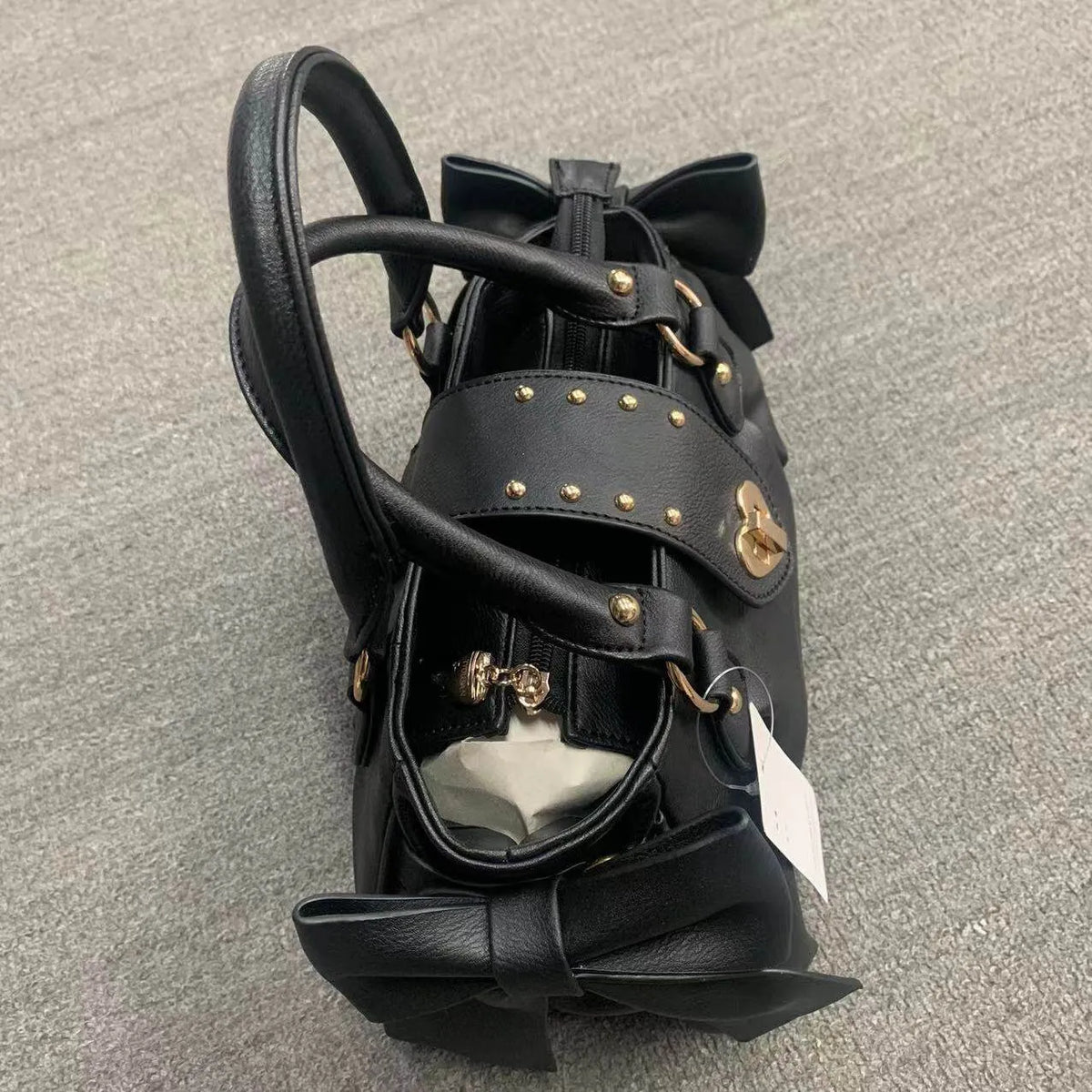 Export Japanese Style Bow Lolita Jk Pancake Heart Lock Women's Bag Shoulder Bag Lo Girl Handbag Crossbody Bag 016
